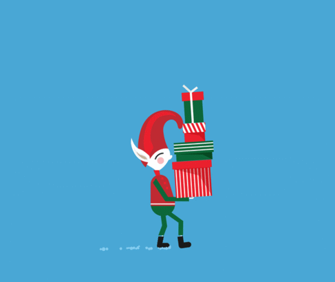 motion design 2D sur le thème de noël, Noël en motion design